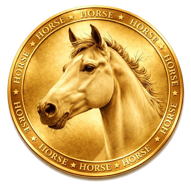 HorseCoin Foundation Gold Horse